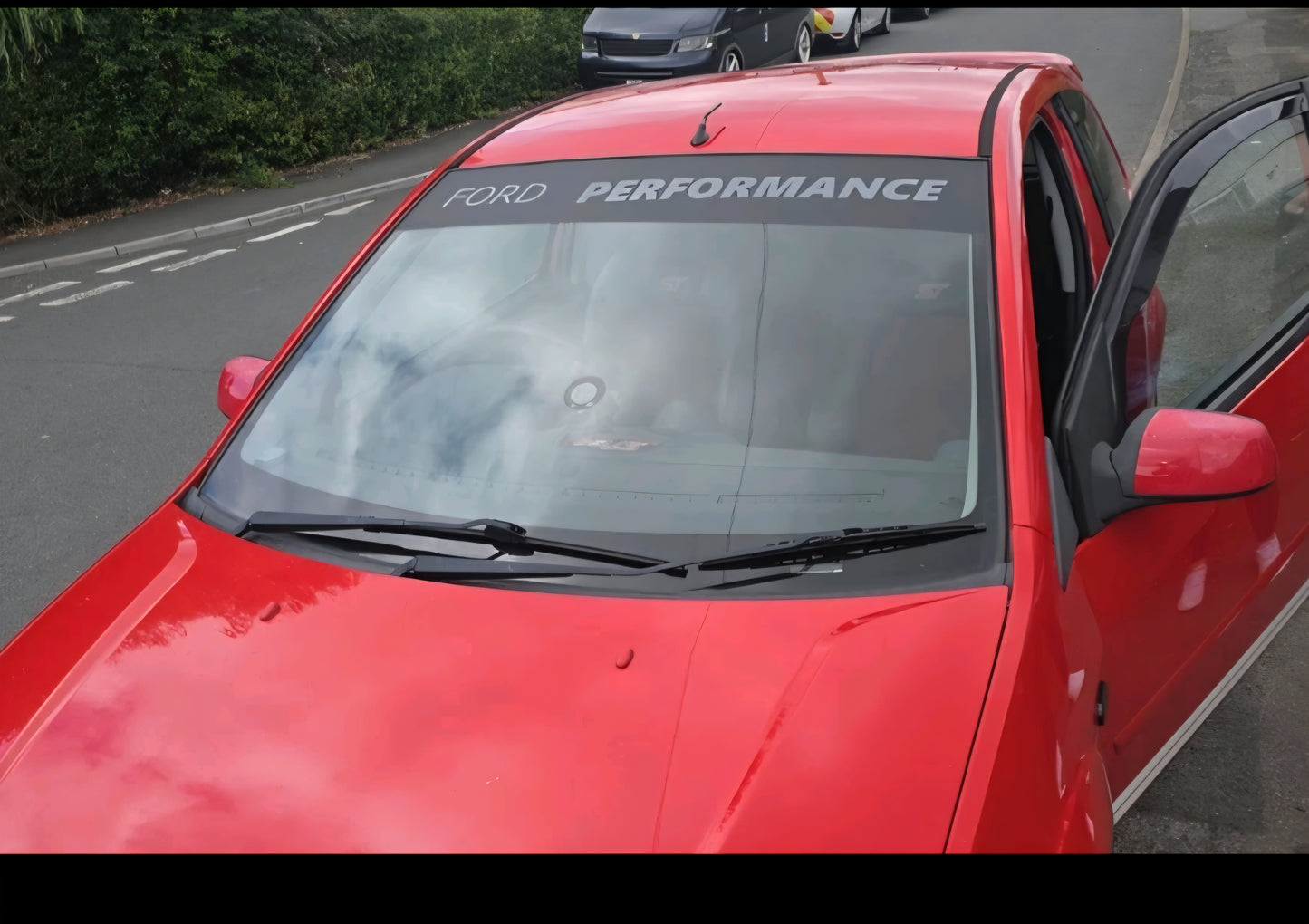 FORD PERFORMANCE Universal Sunstrip for Ford Fiesta Focus Mondeo all colours Visor