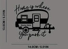Home Is Where Camper Decal Car Caravan Motorhome Camper Van Large Vinyl Sticker