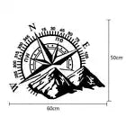 MOTORHOME CAMPER VAN CARAVAN / STICKERS / DECAL / GRAPHIC / COMPASS MOUNTAINS