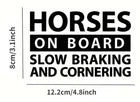 Caution Horses On Board Sticker Horse Box Trailer Equestrian Decal Animal Decal
