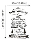 Camper Rules Vinyl Decal / Sticker / Motorhome- Rv Caravan Camper Decal