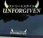 unforgiven race Car Windscreen Sticker Drift JDM DUB Stance Low Window Decal