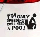 Speeding Car Window Sticker Bumper Decal JDM Drift DUB Euro Laptop Stance Show