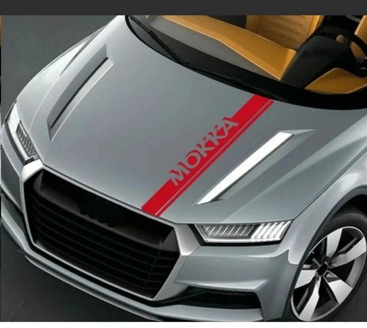 Vauxhall mokka bonnet racing stripes decals graphics stickers