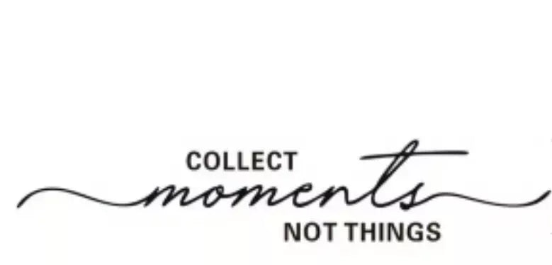 collect moments not things Decal Sticker For Car Van Window Bumper Caravan