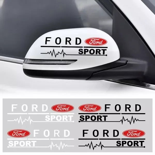 Ford sport VINYL WING MIRROR DECALS STICKERS FORD x2