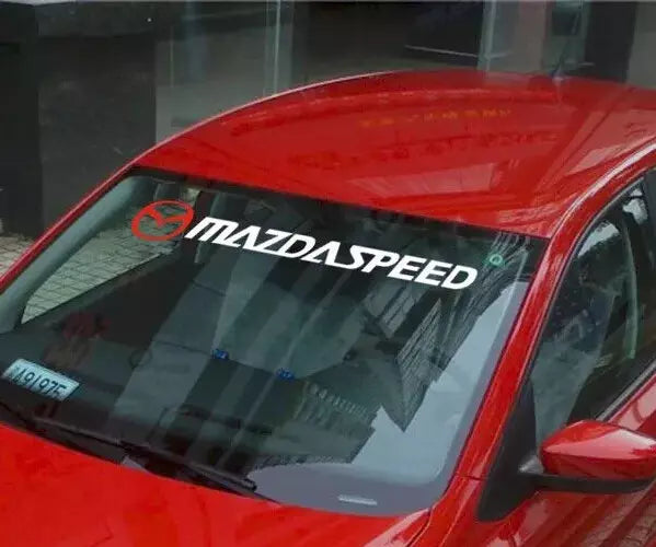 Mazda speed sunstrip Car Window Stickers Decals Windscreen Sun-strip universal
