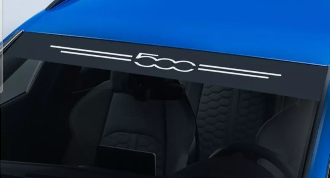Fiat 500 Universal Sunstrip Kit Window Banner Sun Strip