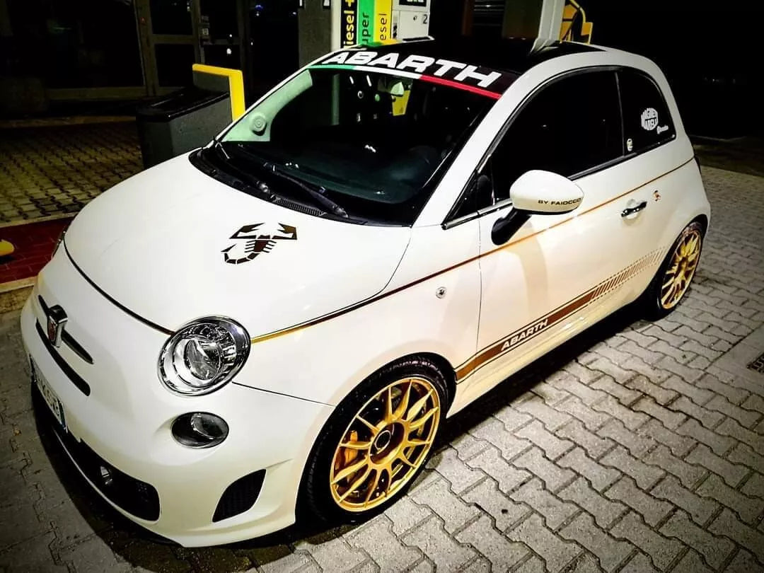 Fiat Abarth italian Decal Kit 500 Abarth Graphics Sticker...