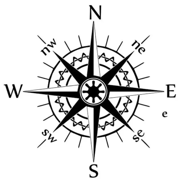 2X MOTORHOME CAMPER VAN CARAVAN / STICKERS / DECAL / GRAPHIC / COMPASS MOUNTAINS