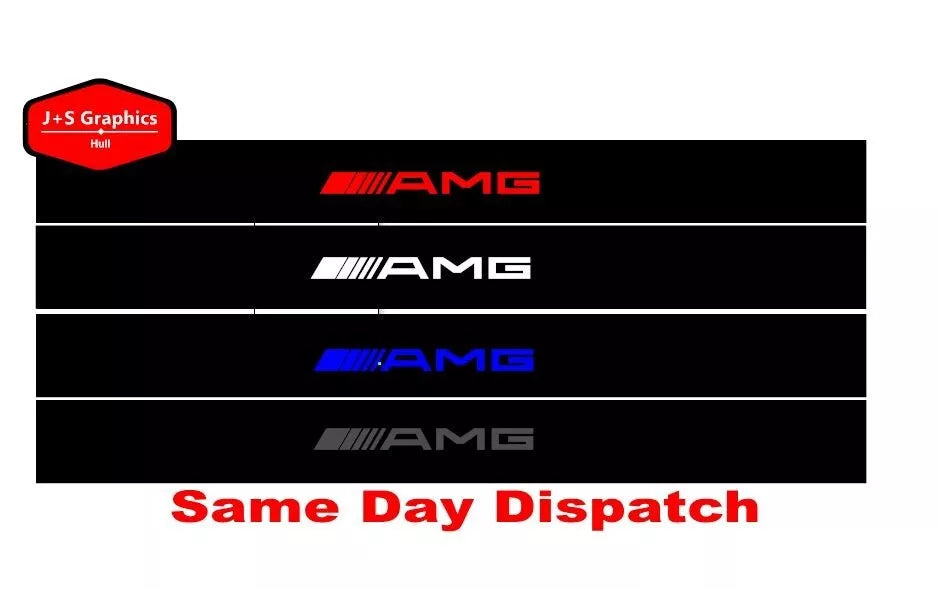MERCEDES AMG A, C, CLA, GLA, GLK, E CLASS SUNSTRIPS GRAPHIC DECAL STICKERS