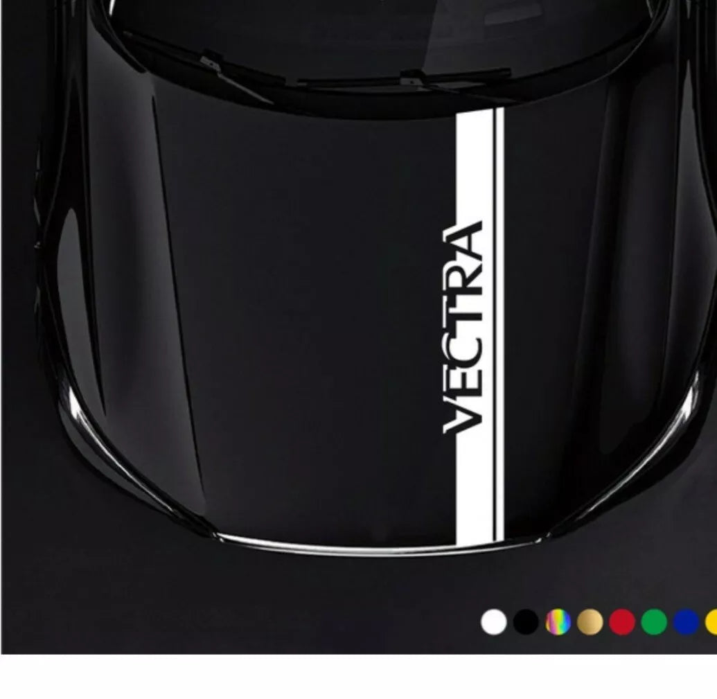 Vauxhall vectra bonnet racing stripes decals graphics stickers