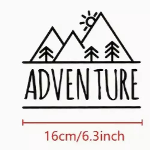 1x ADVENTURE STICKERS GRAPHICS DECALS CAMPER VAN MOTORHOME CARAVAN