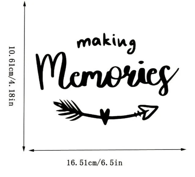 Making Memories Camper Van Sticker, CampervanCaravan Motorhome Decal
