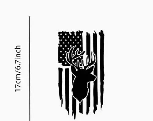 AMERICAN FLAG STICKERS DECAL CAMPERVAN MOTORHOME CARAVAN VAN CAR