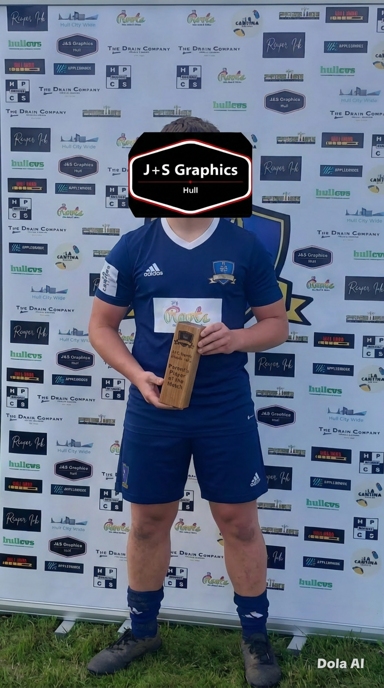 Pop up banner for sports team