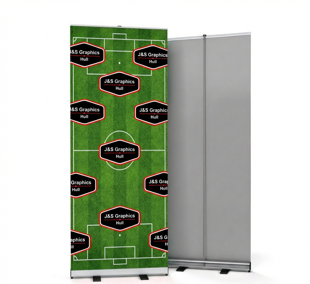 Pop up banner for sports team
