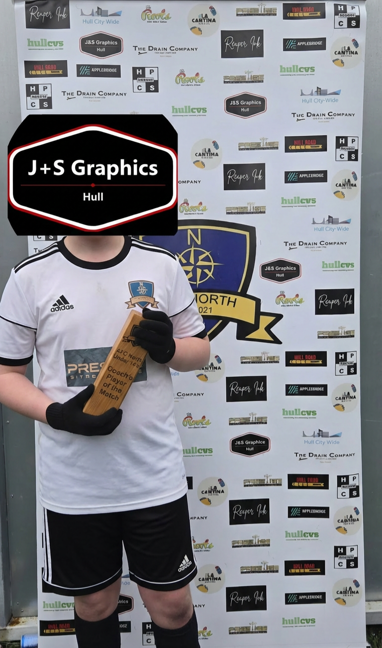 Pop up banner for sports team