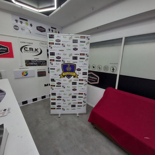 Pop up banner for sports team