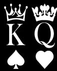 King And Queen Window Sticker Bumper Decal JDM Drift DUB Euro Laptop Stance Show