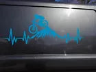 2x Mountain bike Vinyl Stickers Graphics Decals For Car Dirt Camper Van Caravan