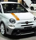 Fiat 500 Abarth Car Bonnet Stickers Italian Flag decal graphic stripe free post