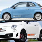 FIAT 500Abarth Tipo Car Side Door Stickers DIY Vinyl door decals graphics