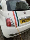 Fiat 500 595 Italian flag racing stripes bonnet roof boot decal graphics OTT90