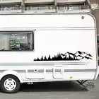 2x Mountain Range Vinyl Stickers Graphics Decals For Car Dirt Camper Van Caravan