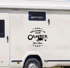 Welcome To Our Camper Decal Car Caravan Motorhome Camper Van Large Vinyl Sticker
