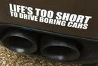 lifes too short Decal Sticker Car Bike Funny Bumper Vinyl Van Toolbox