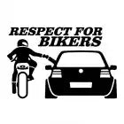 Respect for bikers  car window bumper body vinyl  sticker decal jdm  20 x 14 cm