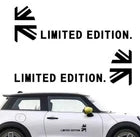 2x Union Jack Ltd Car/Van Camper Caravan Motorhome Decal Sticker Vinyl Graphic