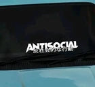 Antisocial Jdm Jap text only Windscreen Sun Strip Window Sticker Decal