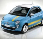 Fits Fiat 500 side racing stripes stickers,decals,graphics. * Any Colour