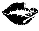 Skull Lips Car Window Sticker Bumper Decal JDM Drift DUB Euro Laptop Stance Sho