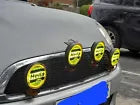 HELLA Rally Car Light STICKERS X4 Round Racing Race Mini Cooper Countryman 100mm