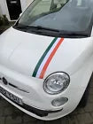 Fiat 500 595 Italian flag racing stripes bonnet roof boot decal graphics OTT90