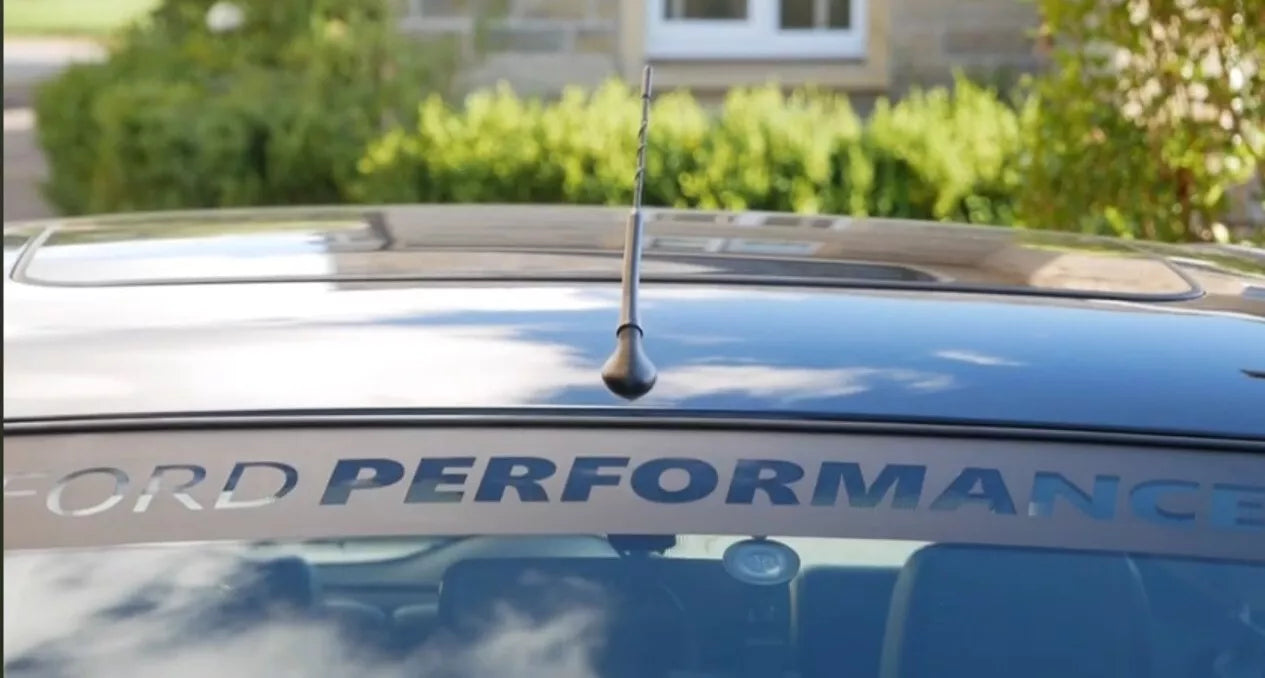 FORD PERFORMANCE CUT OUT TEXT SUNSTRIP