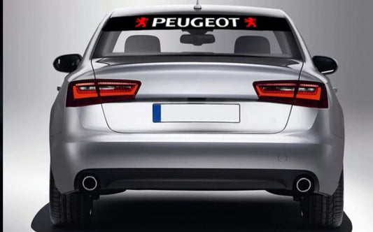 PEUGEOT SUN STRIP CAR GRAPHICS DECALS STICKERS choose any 2 colours