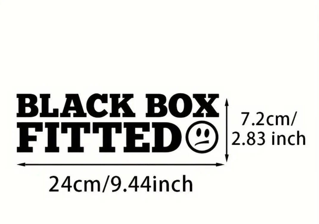 BLACK BOX Car Sticker Funny DUB JDM Euro Novelty Window Bumper Decal Sticker