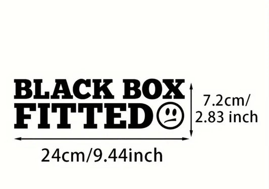 BLACK BOX Car Sticker Funny DUB JDM Euro Novelty Window Bumper Decal Sticker