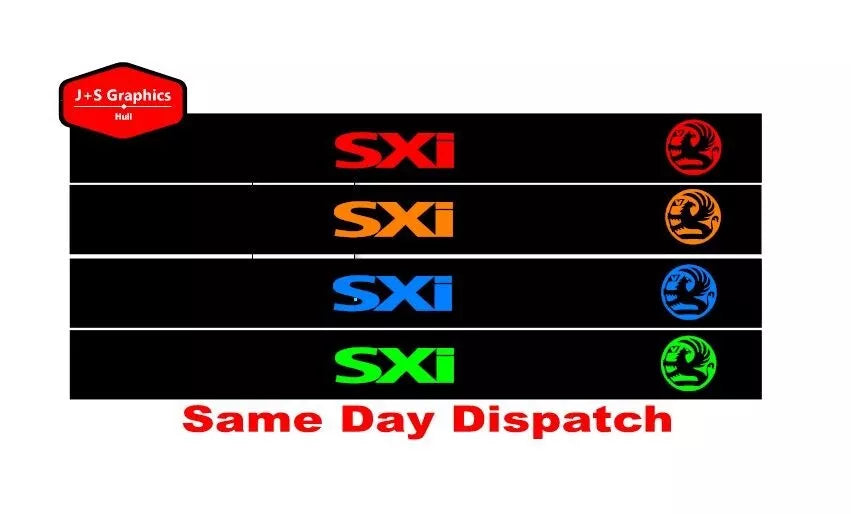 VAUXHALL SXI CORSA ASTRA SUNSTRIPS GRAPHICS CAR WINDSCREEN DECAL STICKERS