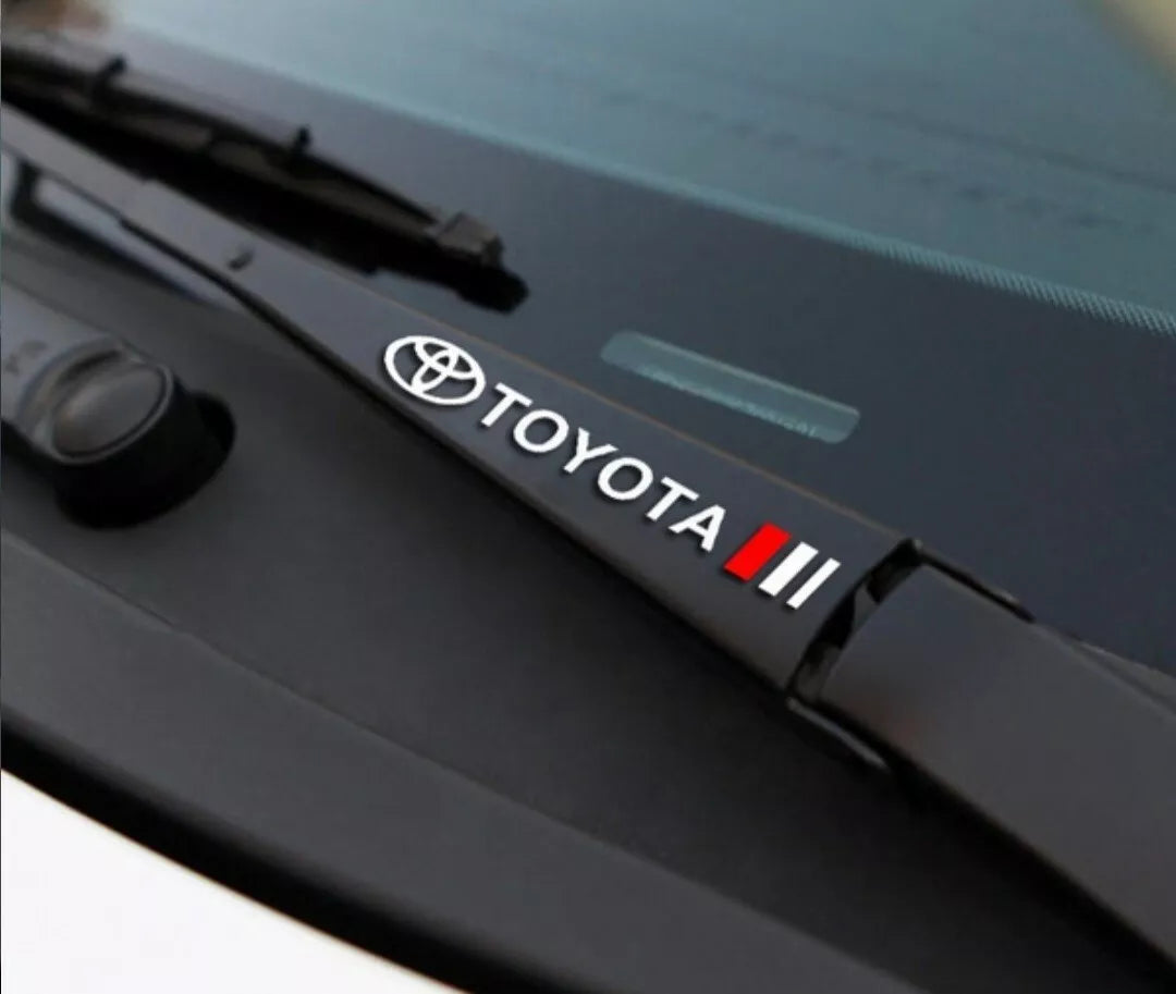 Toyota Wing Mirror Window Glass wiperblade Decals Stickers for car x2