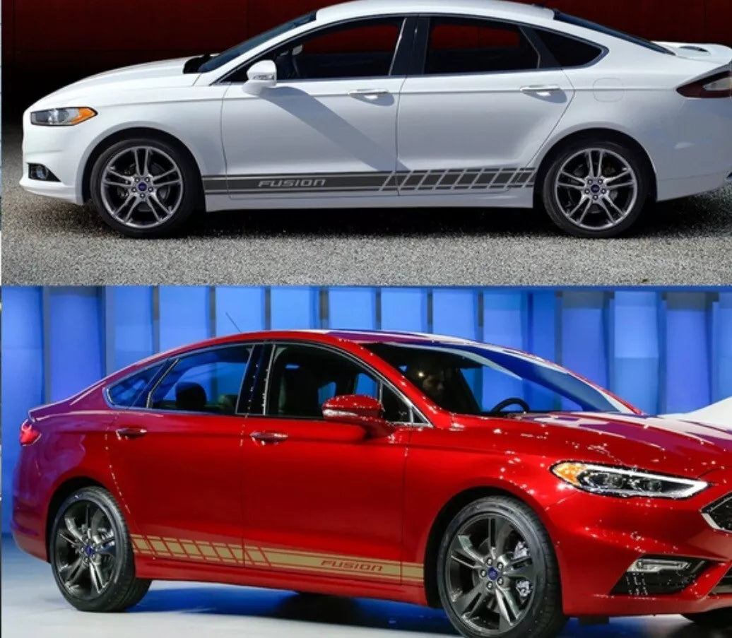 FORD FUSION RACING SIDE SKIRT STRIPES VINYL DECALS STICKERS