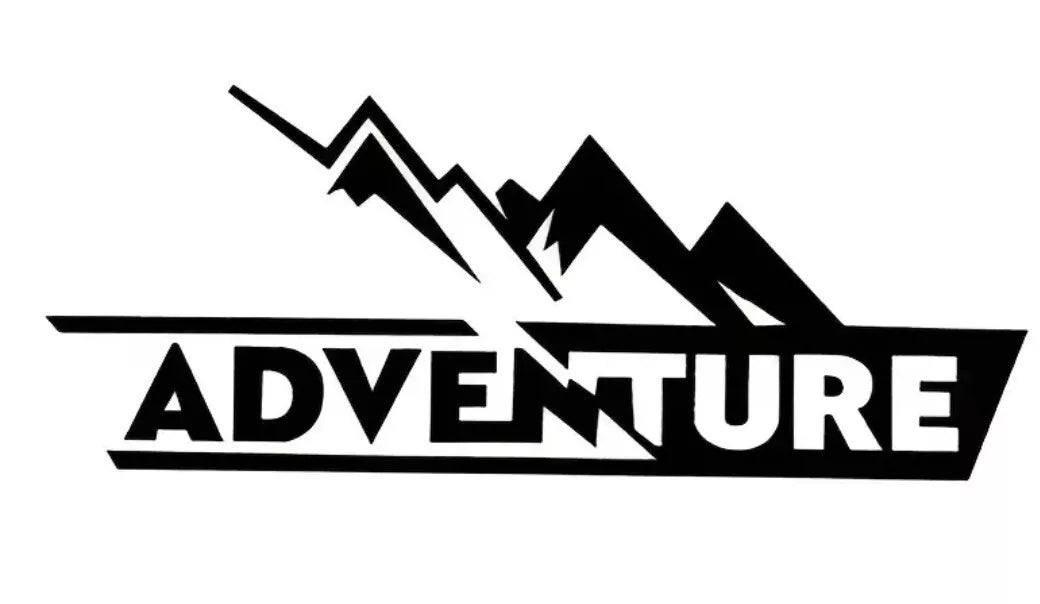 MOTORHOME CAMPER VAN CARAVAN / STICKERS / DECAL / GRAPHIC / MOUNTAINS ADVENT