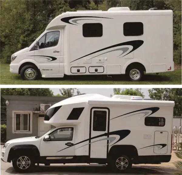 Motorhome caravan horsebox campervan graphics decals sides and front