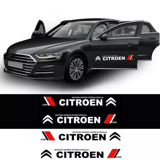 Fits Citroen  Side Racing Stripes Decals Car Stickers Vinyl Graphics