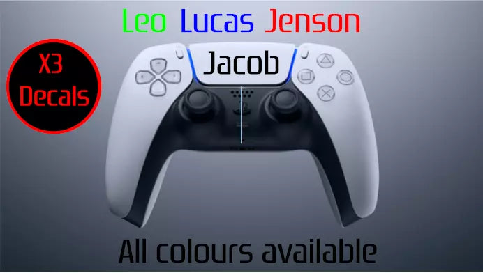 PS5 Controller Touch Bar Decal Custom Personalised Vinyl Stickers 2x Xmas Gift