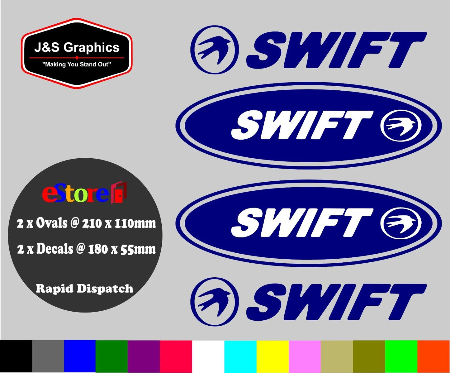 SWIFT OVAL DECALS